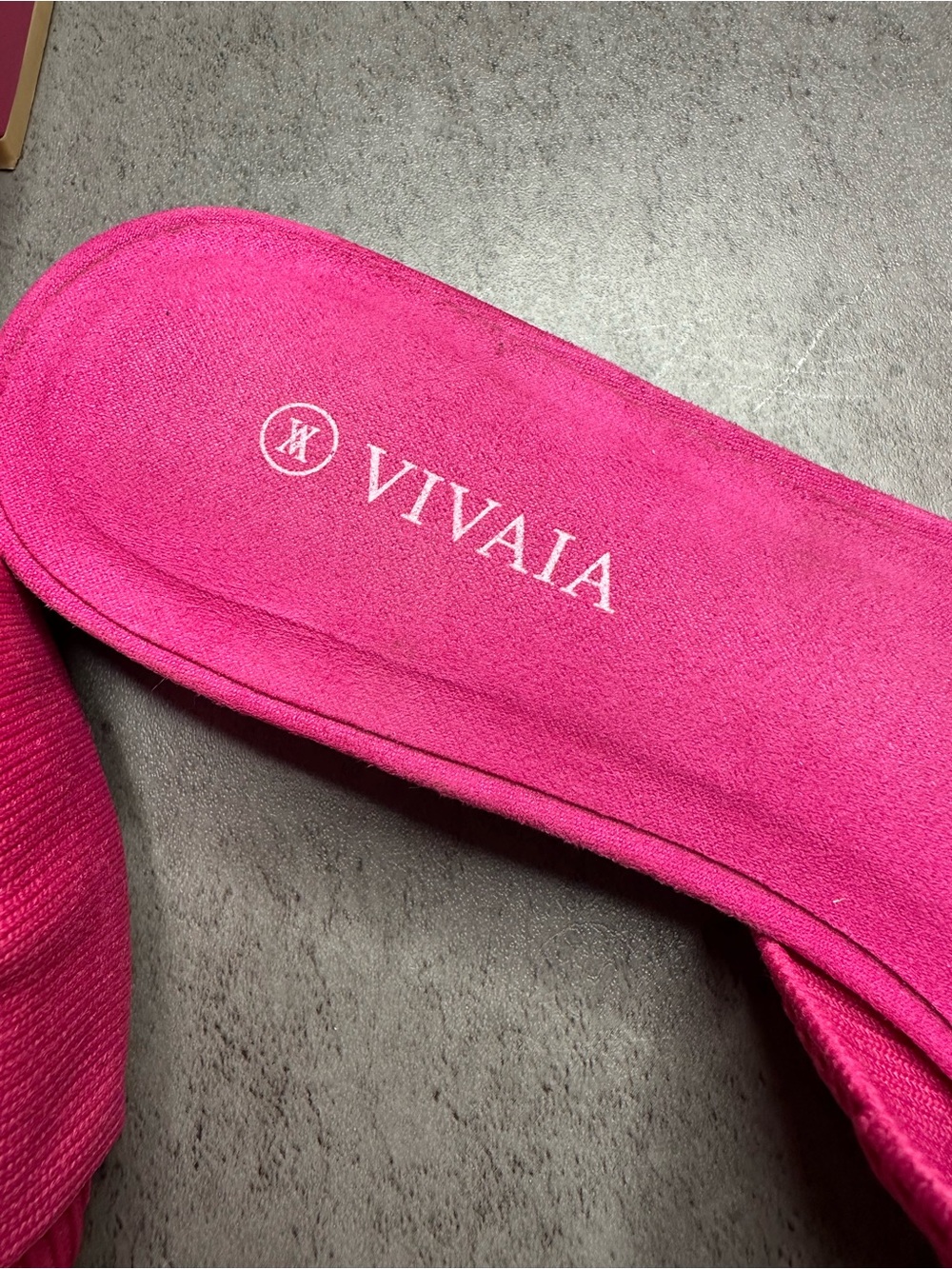 VIVAIA Pink Knit Pointed Toe Knot Mules Size 38 - Picture 3 of 7